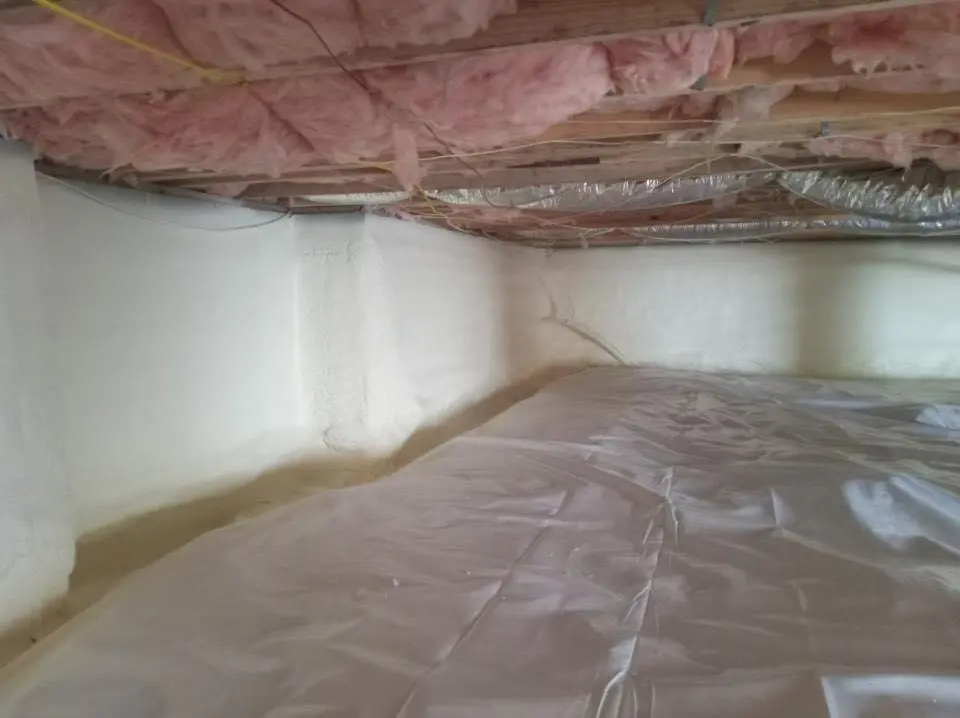 Crawl space encapsulation with closed-cell spray foam for Metal Roof Coating in Clarkstown